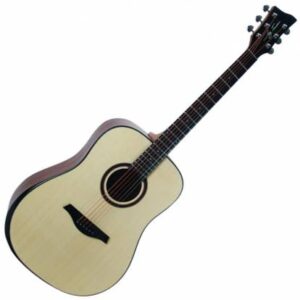 Jay Turser JTA54B-OPN Full Size Acoustic Guitar w/Bevel Cut-Open Pore Natural Finish