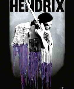 JIMI HENDRIX (LISTENING TO GUITAR) Flag