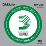 D'Addario NW026 Single Nickel Wound Single .026