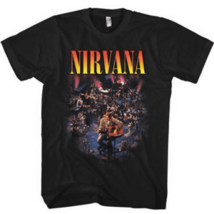 Nirvana-Live Concert Photo T-Shirt (Medium)