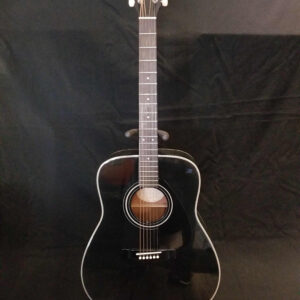 Yamaha FG-405A Acoustic Guitar (Black) W/ Hardshell Case (CI)