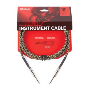 D'Addario PW-BG-10CF Planet Waves 10ft Instrument Cable Braided-Camouflage