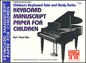 Mel Bay Keyboard Manuscript Paper for Children