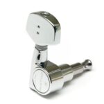 GraphTech  PRN-2411-C0 Ratio Tuned Machine Heads 3+3 Acoustic 2 Pin - Chrome