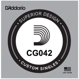 D'Addario CG042 Single Chromes Flat Wound 042