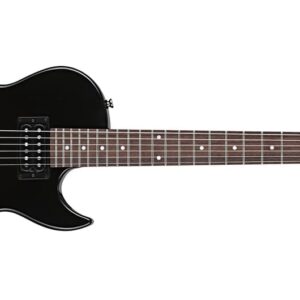 Cort CR50-BK Classic Rock single cutaway body with arched maple top.