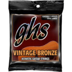 GHS VN-XL Vintage Bronze 85/15, 011-.050 Extra Light Acoustic Guitar Strings