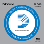 D'Addario PL009 Single - Plain Steel 009