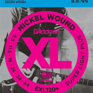 D'Addario EXL120+ Nickel Wound Super Light Plus Electric Guitar Strings .095-44