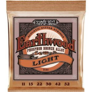 Ernie Ball 2148EB Earthwood Light Phosphor Bronze 11-52 Acoustic Guitar Strings