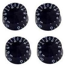 Profile 2354BK-PK Black plastic "speed" knob for knurled shaft.Packaged in a bag with header card. Pack 4 pcs.