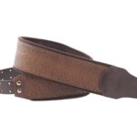 Right-On SANDOKAN-80 LB-Steady Bassman Mojo Guitar Strap-Light Brown