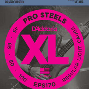 D'Addario EPS170 - ProSteels Round Wound Long Scale 45-100