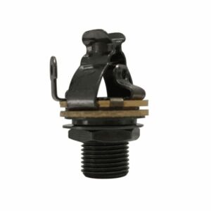 Pure Tone PTT1BN Output Jack- Black Nickel Mono