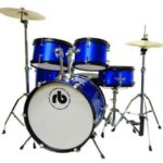 RB Percussion & Accessories RB-JR5-SBL 5 Piece Drum Kit Blue