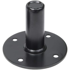 K&M 19665-BLACK Black Flange Adapter for 21420 -25mm with 4x6.5mm Plate