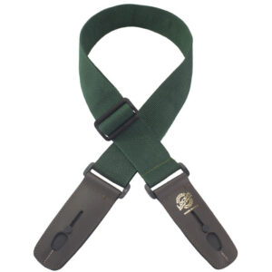 Lock-It LIS-007-P2-DGN 2" Poly Locking GuitarStrap-Dark  Green