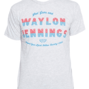 Waylon Jennings-God, Guns, and Waylon T-Shirt (Medium)