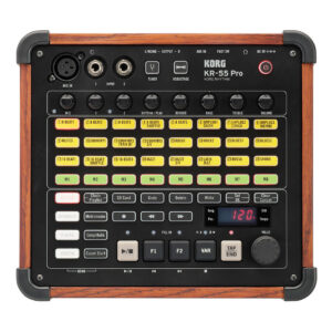 Korg KR55PRO Drum Machine-Experience the same musical support as if a pro drummer were sitting in on your session. The KR-55 Pro gives you an easy way to enjoy jam sessions with the backing of real drum/percussion sounds.
