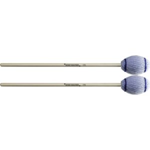 Mike Balter B17B Ensemble Series 15" Extra Soft Light Blue Yarn Low End Marimba Mallets With Birch Handles
