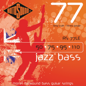 Rotosound RS77LE Monel Flatwound 50-110 Jazz Bass Guitar Strings