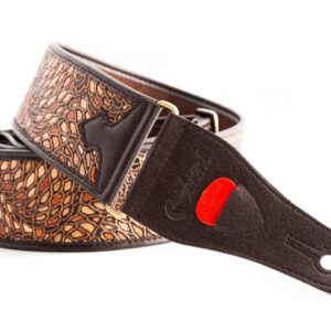 Right-On! Steady Talisman ALIEN Brown Guitar Strap