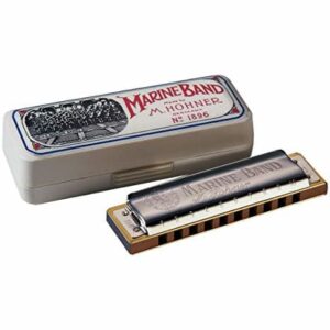Hohner 1896BX-F# Marine Band Harmonica-Key F#