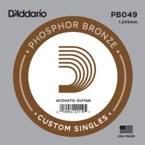 D'Addario PB049 Single - Phosphor Bronze 049