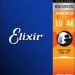 Elixir 12052  Nanoweb Nickel Plated Steel Super Light 10-46 Electric Strings