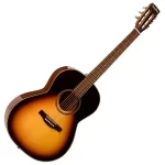 Simon & Patrick 034598 Woodland Pro Folk Sunburst HG Acoustic/Electric-Ideal for fingerstyle players. Mid-range frequencies and tonal qualities is in large part due to its smaller body size. Brilliant high-gloss finish,vintage style slotte