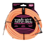 Ernie Ball 6067EB Braided Neon Orange Instrument Cable-25ft