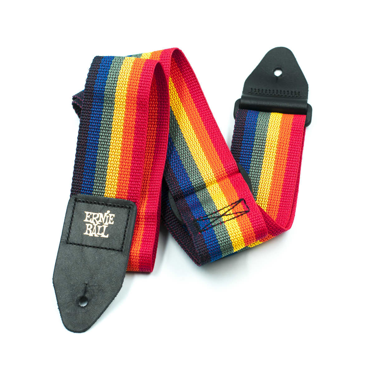 Ernie Ball 4044EB Polypro Guitar Strap-Rainbow