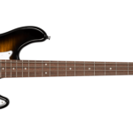 Cort GB24JJ-TBK GB Series Poplar Electric Bass, Translucent Black