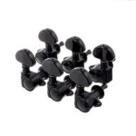 Grover GR102BC Rotomatic 14:1 3 per Side Tuners, Black Chrome