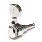 Graph Tech PRL-8311-C0 3+3 Ratio Contemporary Style Locking Machine Heads, Chrome