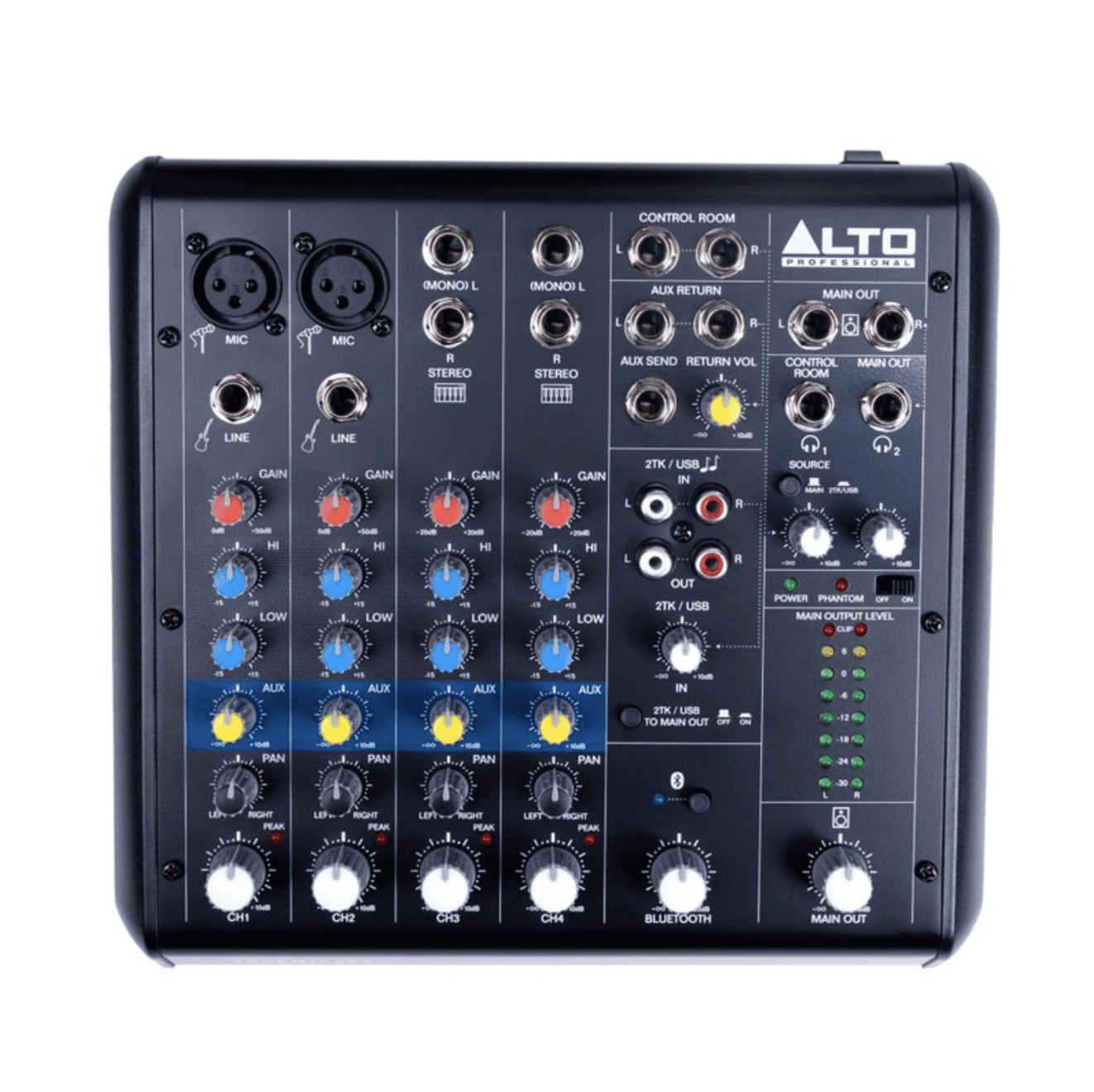 Alto TRUEMIX600 6-Channel Professional Mixer w/Bluetooth and USB