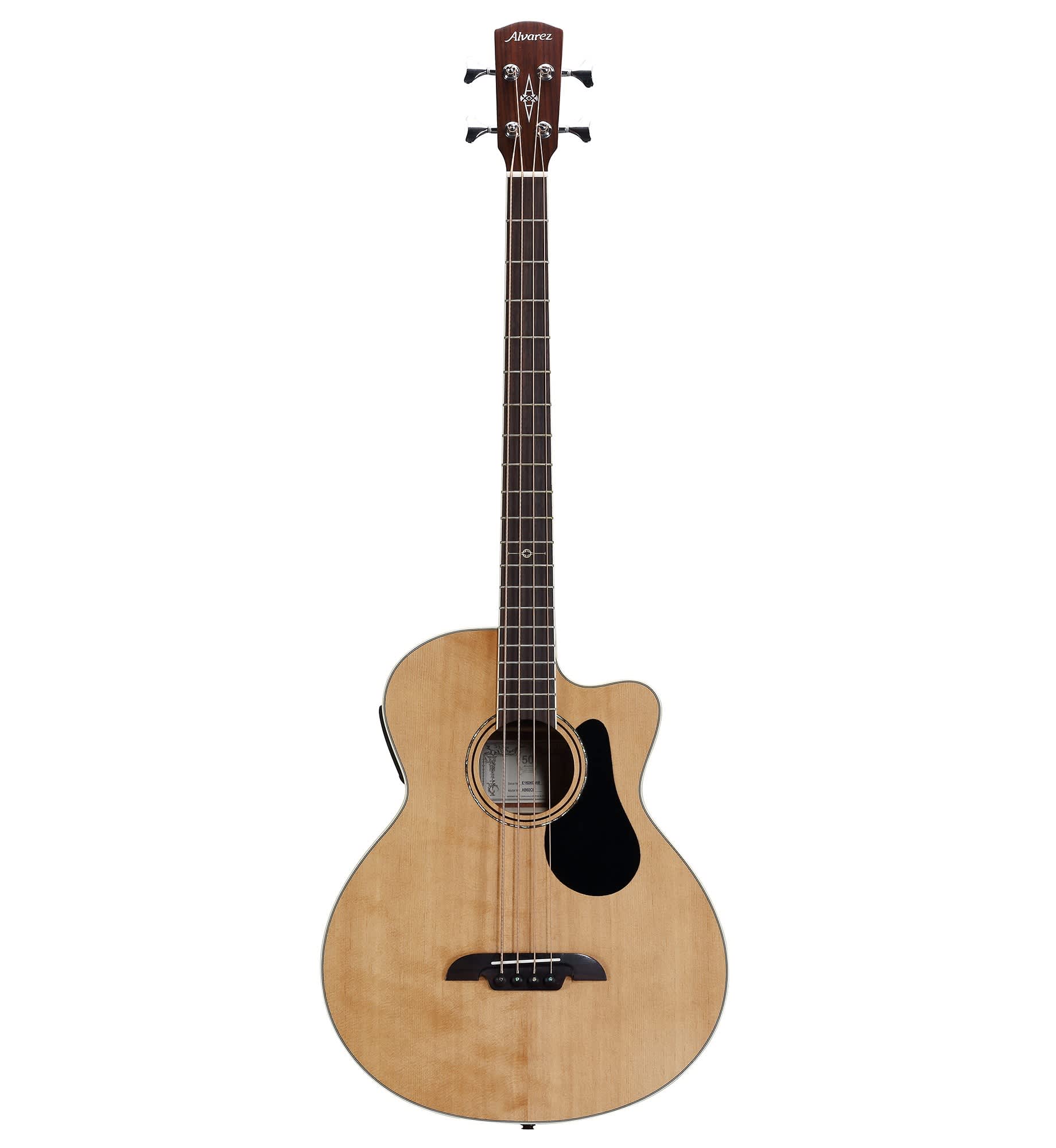 Alvarez AB60CE Acoustic Bass in Natural Satin with cutaway and LR Baggs StagePro EQ and Element pickup