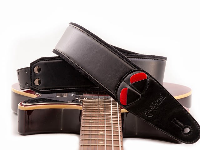 Right-On CHARM BK Steady Mojo Guitar Strap-Black