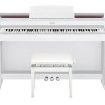 Casio AP470WE 88 Key White Celviano Digital Piano with Cabinet and Bench