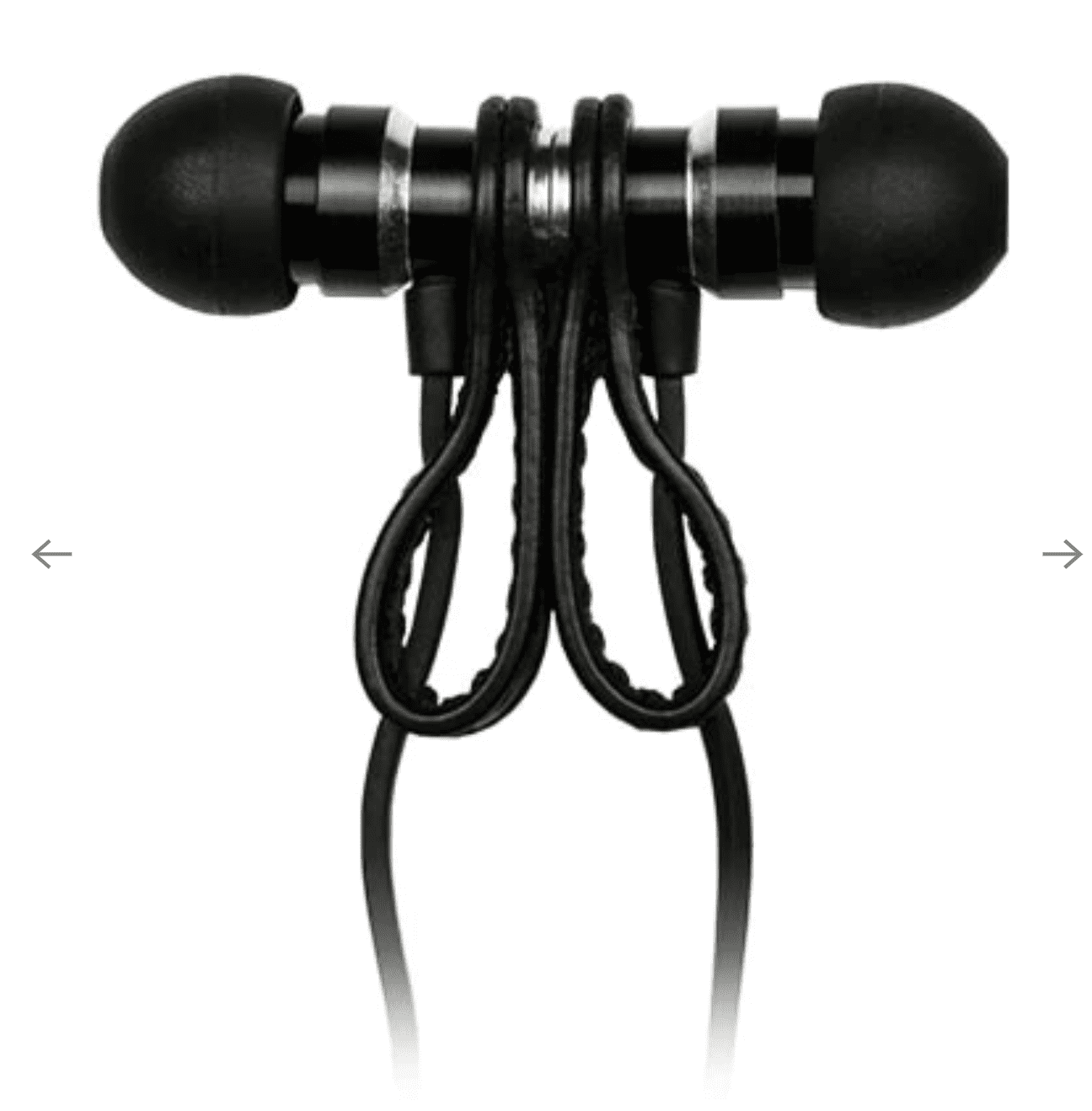Meters M-EARS-BLK HD In-Ear Headphones Black Leather