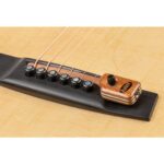 KNA SG-2 Bridge mounted portable piezo pickup for Acoustic / Steel string guitar with volume contol, Includes (8 feet 1/8" to 1/4" cable plus 1 meter 1/8 to female 1/4"jumper with safety clip).