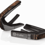 Thalia TH-CB200-WW Black Chrome Finish Capo w/Tennessee Whisky Wing Inlay