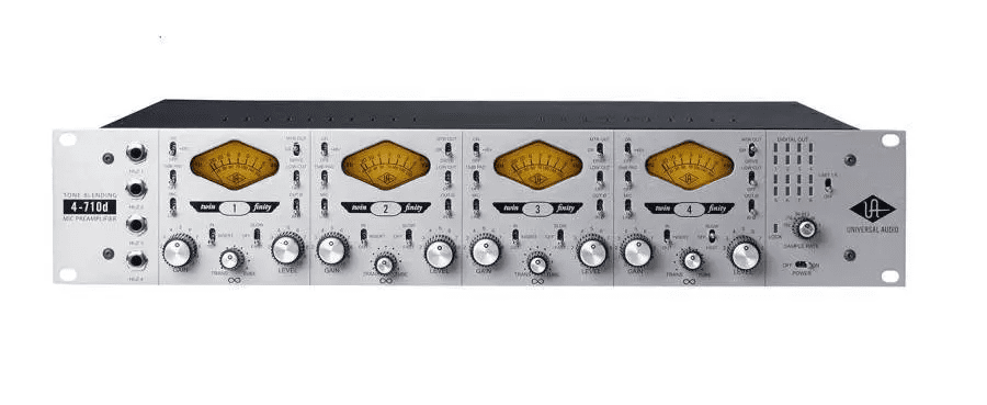 Universal Audio UA-4710D 4 Channel Mic Preamp with Dynamics and 8 channel 24/192 AD Converter
