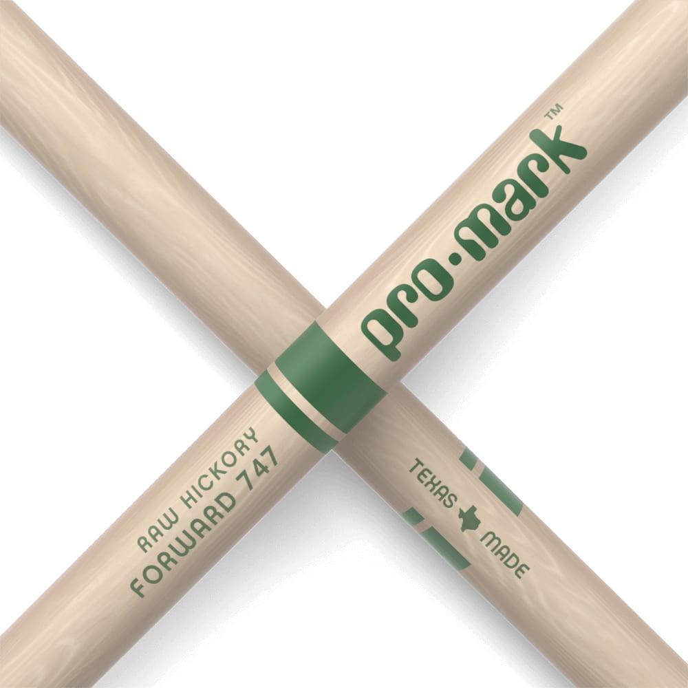 Promark 747 "The Natural" Hickory Sticks (Nylon Tip)