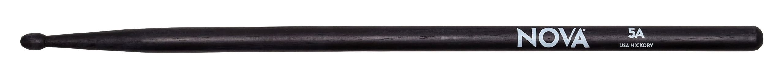 Vic Firth Nova 5A Black Stain Drumstick, Wood Tip
