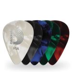 D'Addario 1CAP2-10 Classic Pearl Celluloid Picks Assortment Pack, Light (10 pack)