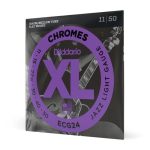D'Addario ECG24 Chromes Flat Wound Jazz Light 11-50