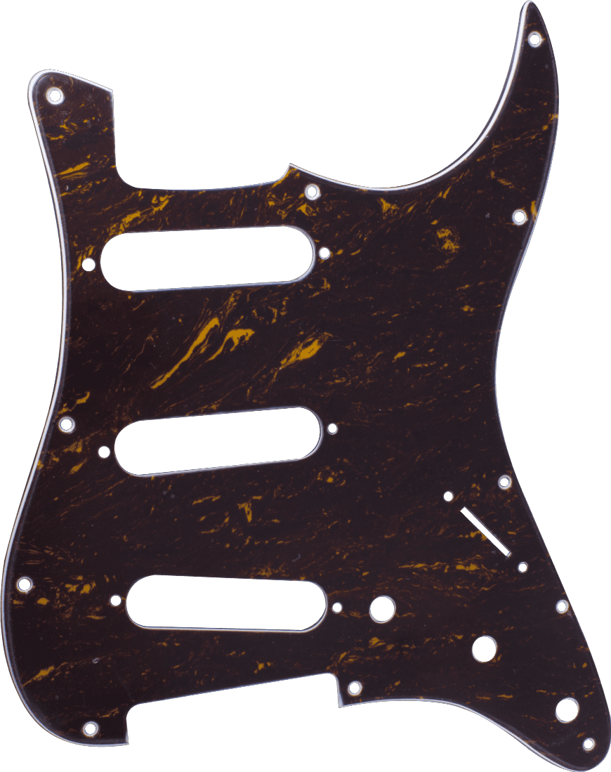Pickguard- Standard Strat® Style HSS 11-Hole 3-Ply Tortoise/White/Black