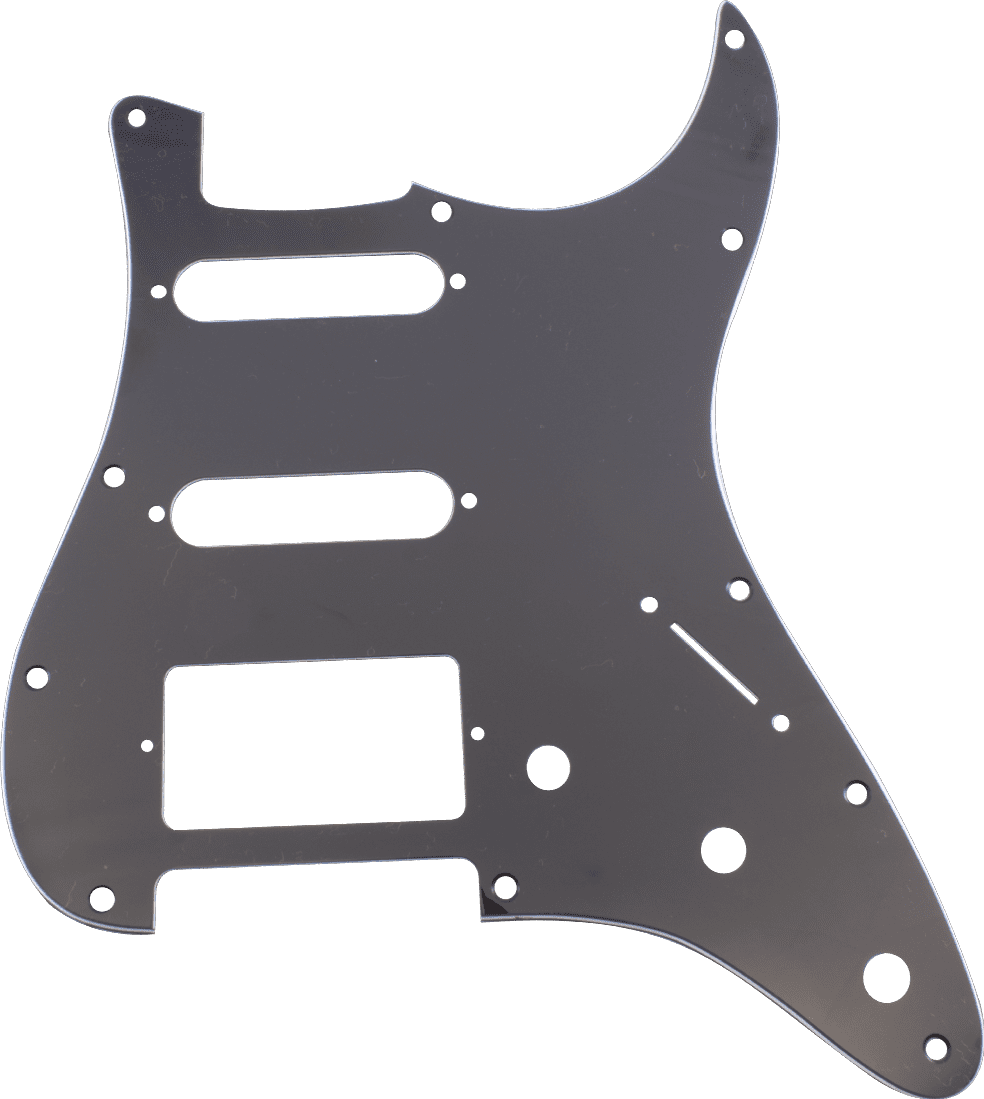 Pickguard- Strat® Style HSS 11-Hole 3-Ply Black/White/Black