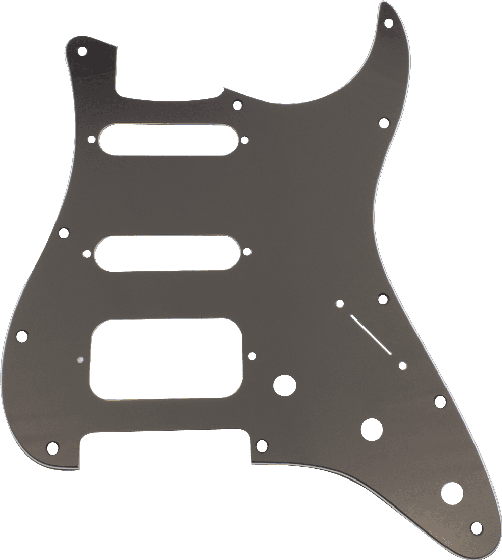Pickguard- for American Deluxe Strat® HSS 11-Hole 3-Ply Black/White/Black